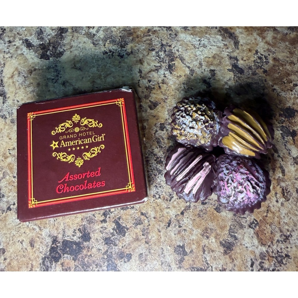 American Girl Grand Hotel Assorted Chocolates and Chocolate Box